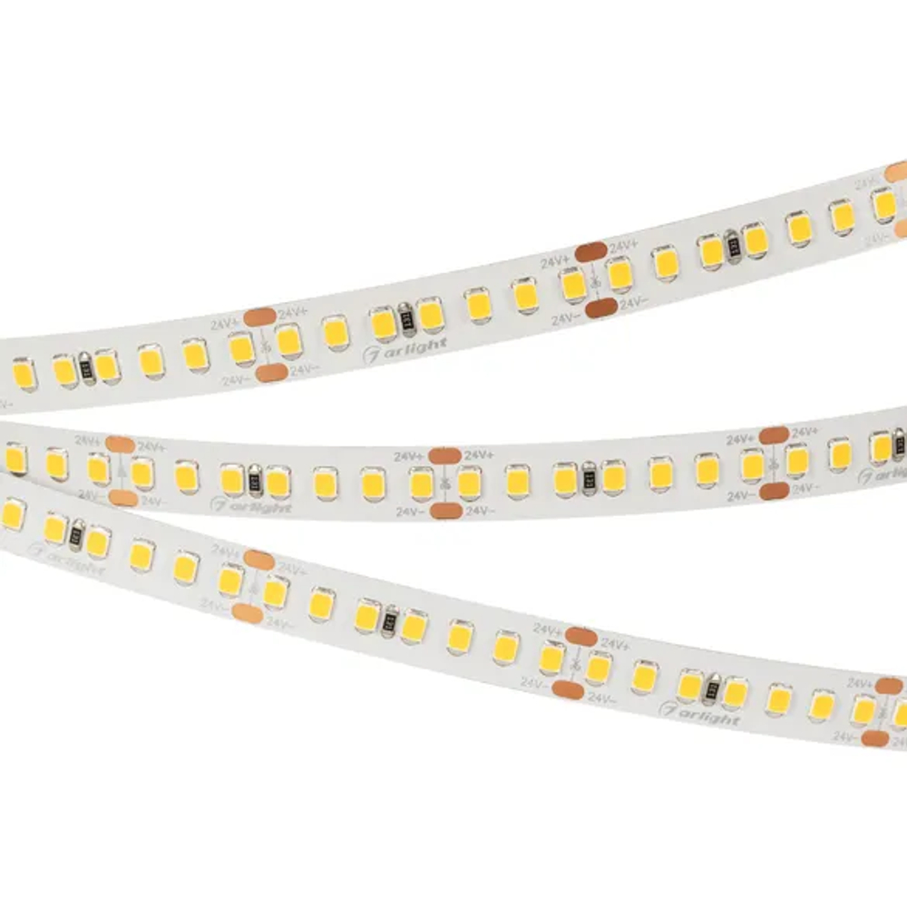 Светодиодная лента RT 2-5000 24V Warm2700 3x (2835, 840 LED, LUX) (Arlight, 17 Вт/м, IP20) 019095