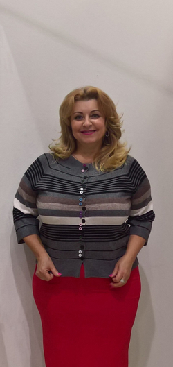 Жакет на пуговицах в разновеликую полоску