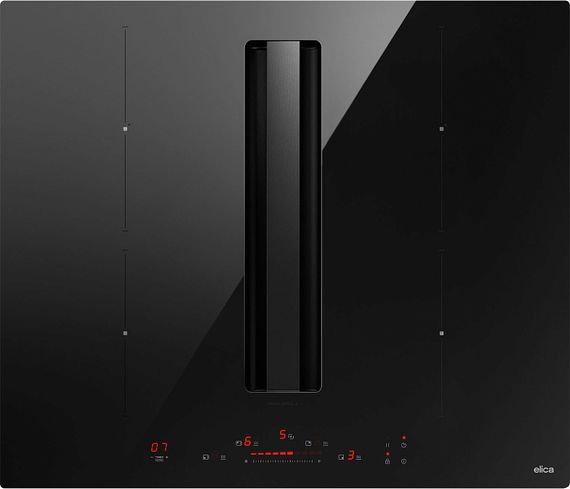 Индукционная стеклокерамич. панель с вытяжкой Elica NIKOLATESLA ALPHA B BL/A/60