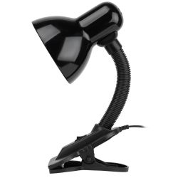 Настольный светильник ЭРА N-102-E27-40W-BK на прищепке черный матовый