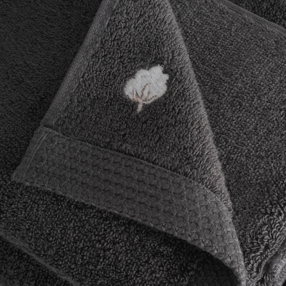 Полотенце из органического хлопка Pure Cotton 80х150 темно-серый