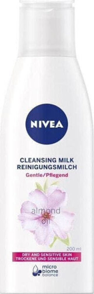 Nivea Mleczko oczyszczające cera sucha i wrażliwa Naturalny Olejek Migdałowy 200ml