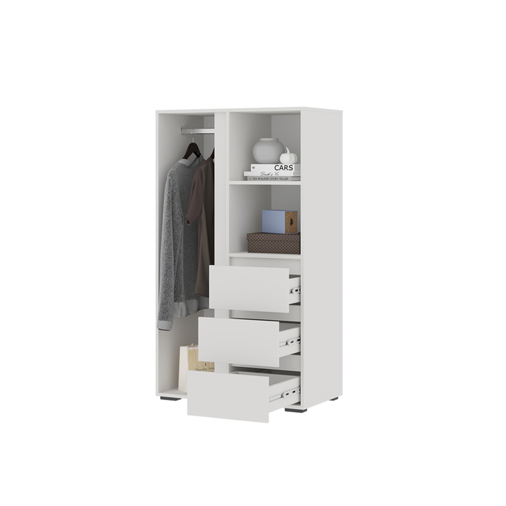 Хелен ШК 03 Шкаф с ящиками и штангой низкий