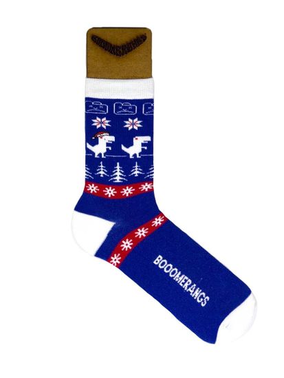 Носки BOOOMERANGS (Новогодние G150) Синий
