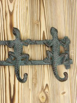 Iron Garden Вешалка настенная Ящерки, 4 крючка
