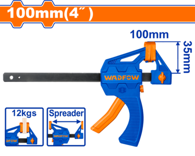 Струбцина быстрозажимная 100х35 мм (12/120) WADFOW WCP4374