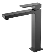 Смеситель для раковины Boheme Qubic 472-SGM глянцевый графит