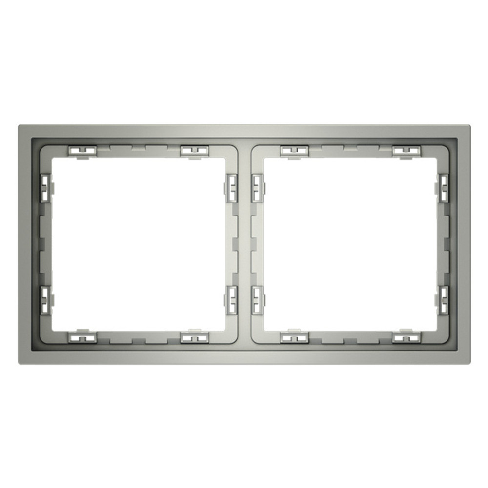 Рамка пластиковая VOLTUM S70 на 2 поста, (сталь)