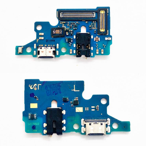 Шлейф для Samsung Galaxy A71 (A715F) плата системный разъем/разъем гарнитуры/микрофон - Премиум