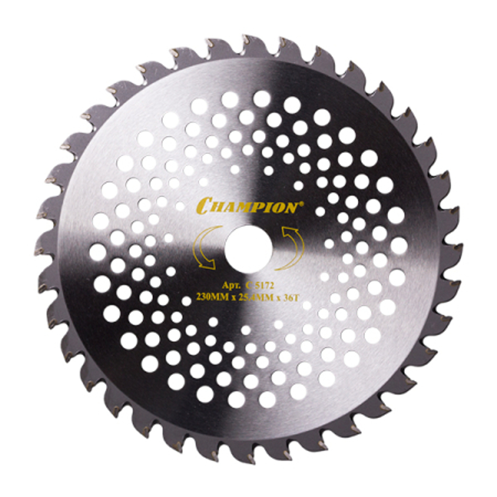 Нож CHAMPION 36 зубчатый d=230*25.4mm  твердосплавные зубцы   C5172