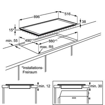 Электрическая варочная панель AEG HK 595507 XB