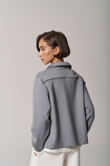 Свитшот трикотажный серый