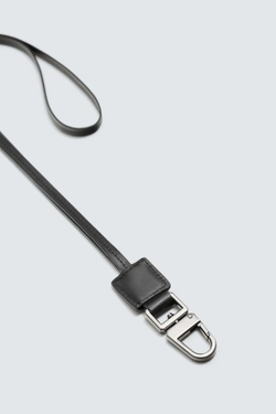 ZARA КОЖАНЫЙ БРЕЛОК-ПОДВЕСКА, ЧЕРНЫЙ