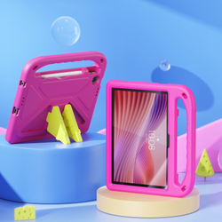 Детский чехол розового цвета на планшет Lenovo Tab K10 Gen 2 10.1 и Tab 10.1 Tablet (2025-) от Dux Ducis, серия Puff Series Case