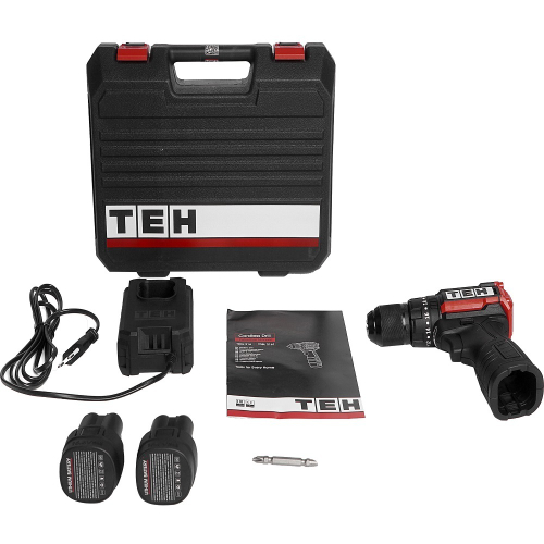 Дрель-шуруповерт ударная Б/Щ аккум TEH TDBL216T 16,8V 2 АКБ