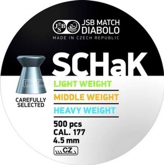 Пули JSB MATCH DIABOLO SCHaK Middle 4,5 мм 0,52 г 500 шт
