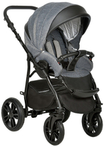 Детская коляска Indigo Indigo New 3 в 1 In07 черный