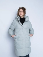 Куртка зимняя удлиненная с капюшоном