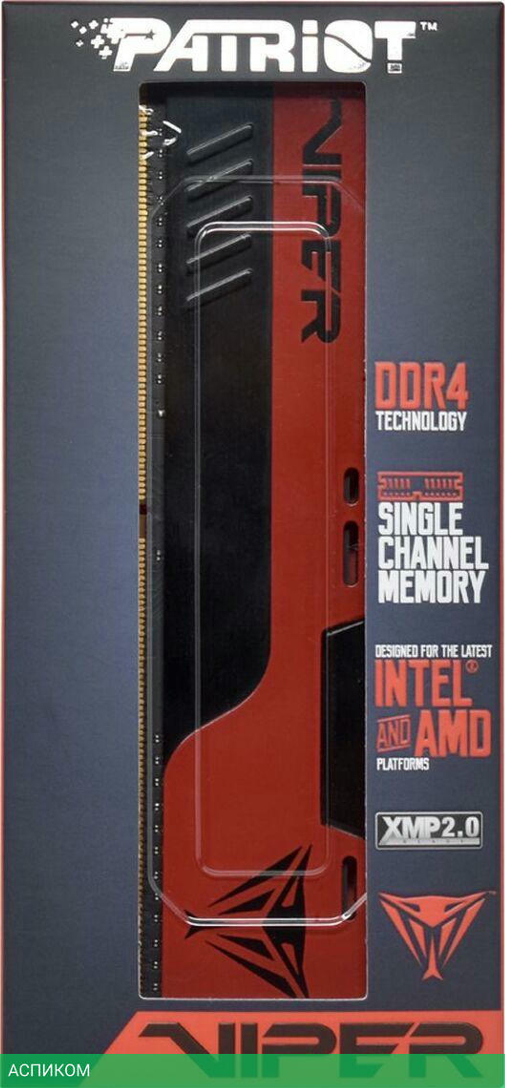 Оперативная память Patriot Viper Elite II 8GB PC4-25600 (PVE248G320C8)