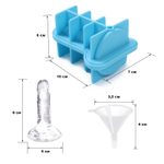 Форма для льда Шалун силикон красный