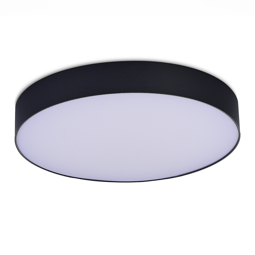 ST606.432.48 Светильник потолочный Черный LED 1*48W 3000K 4 320Lm Ra&gt;85 120° IP20 D400xH55 185-265V Накладные светильники