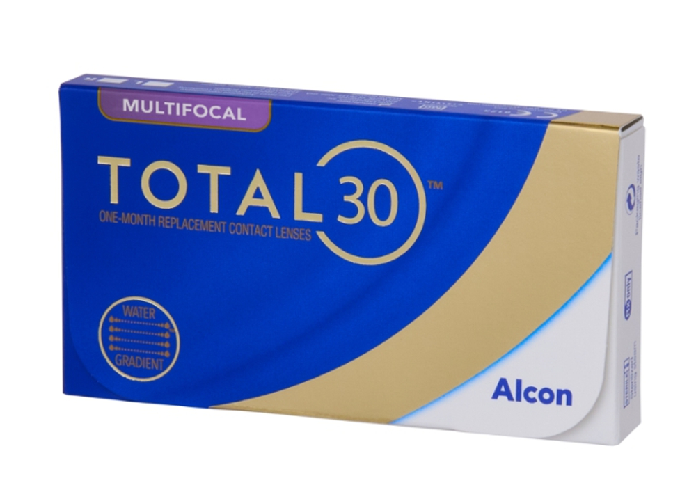 Ежемесячные контактные линзы Total30 Multifocal (уп. 3 линзы)