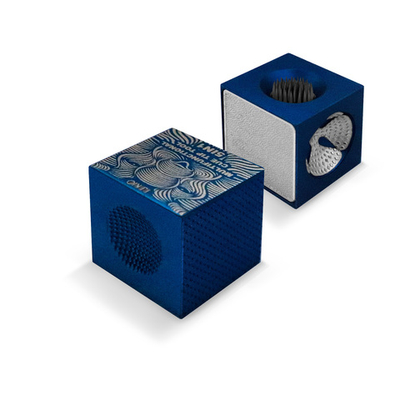 Инструмент для обработки наклейки кубик 5 в 1 темно-синий