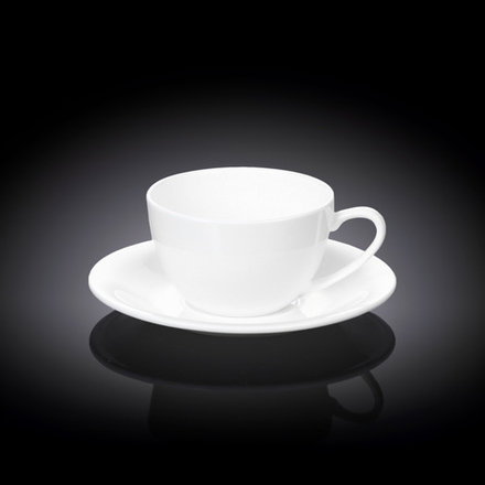 Чашка для капучино и блюдце 180 мл WL‑993001/AB