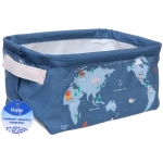 Коробка для хранения с ручками «Карта мира», 23*16*12см (лейбл Селфи)