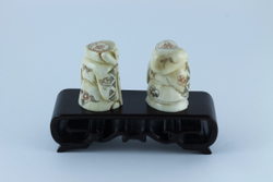 Сет нэцкэ Дзюродзин и Фукурокудзю на подставке