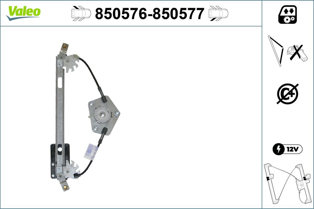 VALEO - 850576-VAL - Window Regulator