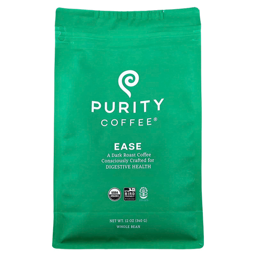 Purity Coffee, Ease, цельная фасоль, темная обжарка, 340 г (12 унций)