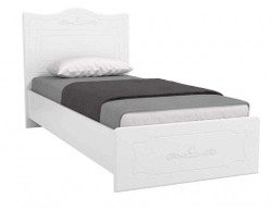 Кровать 900 с настилом Италия ИТ-10 белое дерево