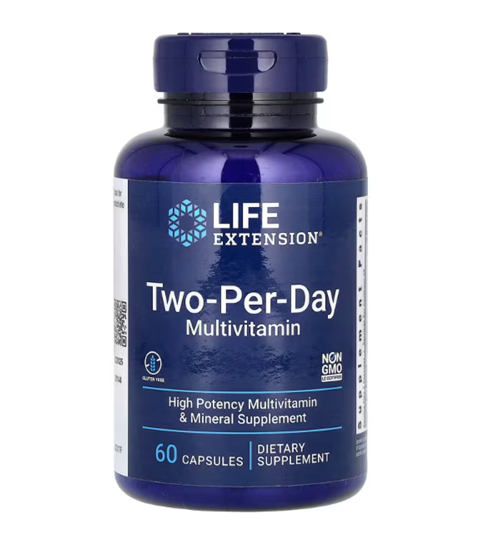 Life Extension Two-Per-Day 60caps.