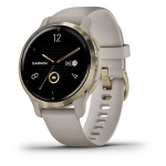 Смарт-часы Garmin Venu 2S песочного цвета с золотистым безелем 010-02429-11