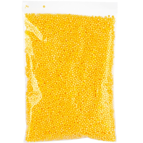 Шарики пенопласт желтый 2-4 мм К