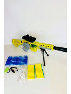 Детское оружие пулемет автомат с мягкими пульками