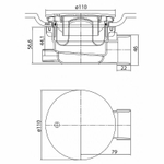 Акриловый поддон для душа Cezares Tray A 120x90 L TRAY-A-RH-120/90-550-15-W-L Белый