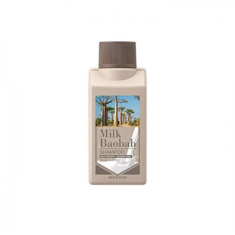 Шампунь для волос с ароматом белого мыла MILK BAOBAB Shampoo White Soap 70 мл