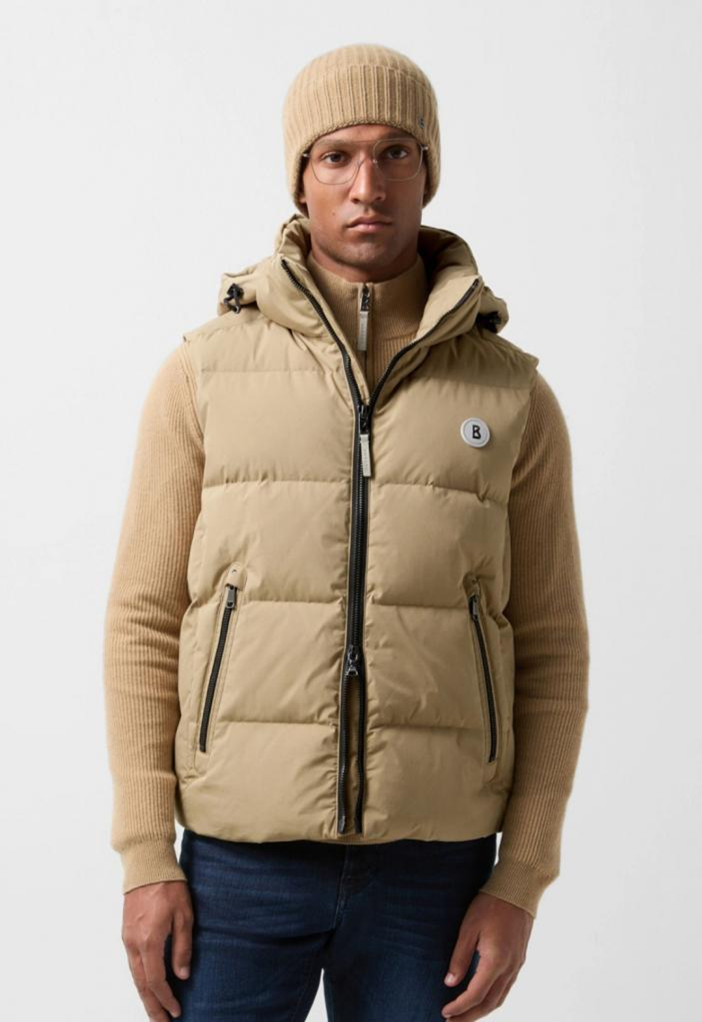 Куртка-жилет BOGNER JIMMY-D3 в бежевом цвете