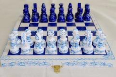 Шахматы походные "Гжель"