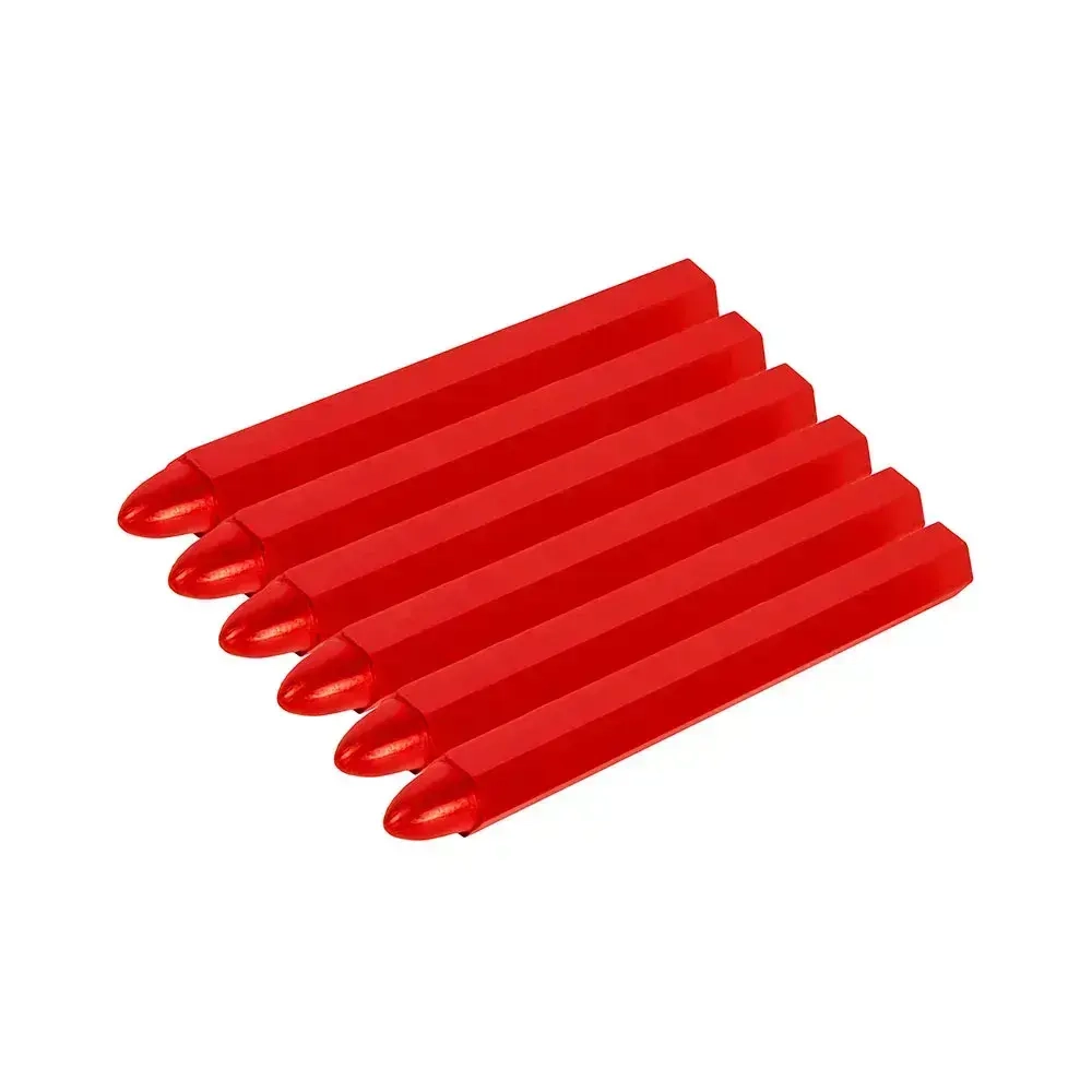 Мелки маркировочные КОБАЛЬТ восковые. красные.120 мм. 6 ШТ.