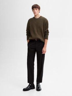 Massimo Dutti Свитер из смесовой шерсти, рыжевато-коричневый