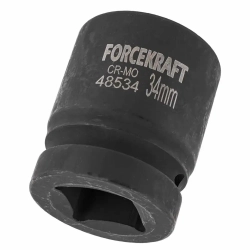 Головка ударная 1'', 34мм (6гр.) FORCEKRAFT FK-48534