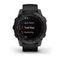 Умные часы Garmin Fenix 7 Sapphire Solar титановый черный DLC с черным ремешком