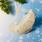 Подвеска «Лебедушка» 9 см, белый блеск