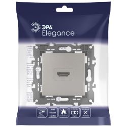 Розетка ЭРА Elegance 14-3114-16 HDMI титан