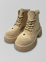 Ботинки FE41-2 однотонные на высокой подошве с узорами