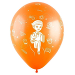 Воздушный шар с гелием, 1шт., 30см, Веселуха "1 сентября", пастель, ассорти