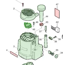 Корпус подшипника для фрезерной машины (фрезера) MAKITA M3600, 317747-2